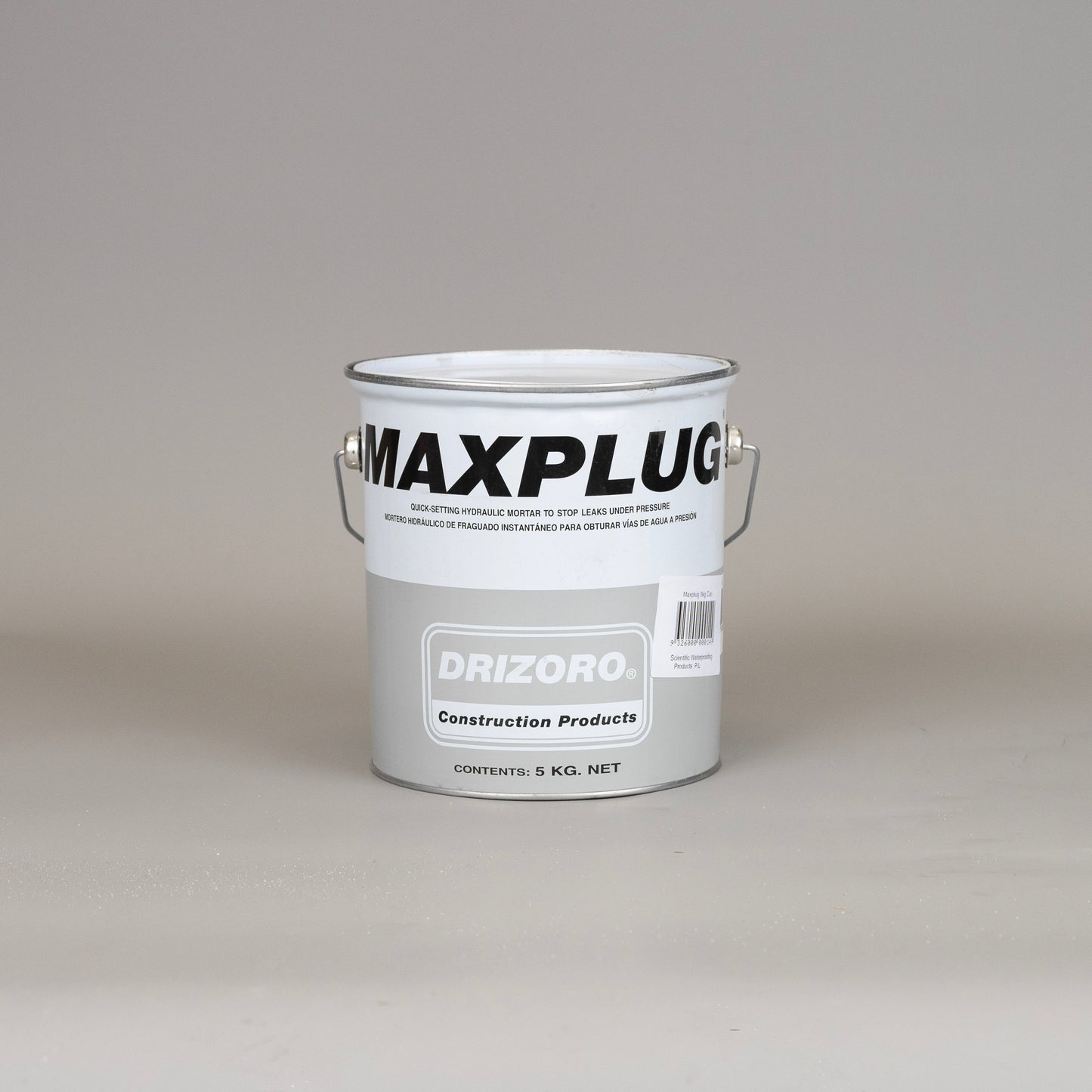 “Drizoro Maxplug waterproofing repair mortar – 1kg, 5kg, 25kg sizes”