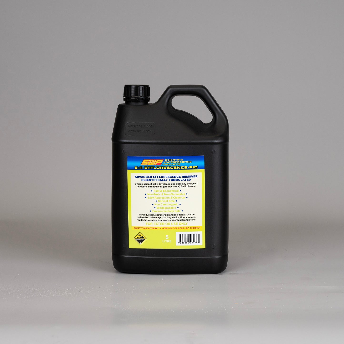 SWP Efflorescence Rid liquid cleaner for masonry efflorescence – available in 2L, 5L, 10L, and 20L