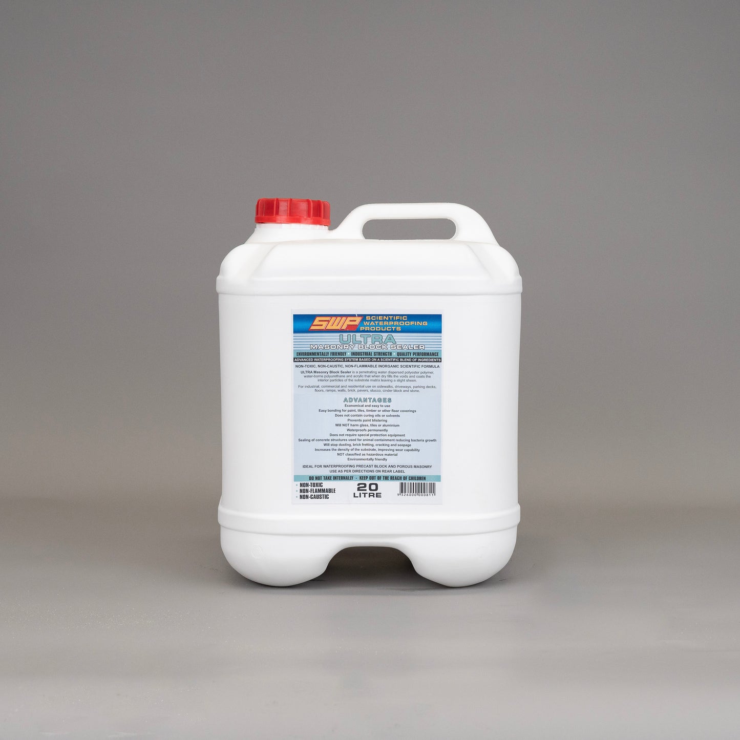 SWP block sealer on besser block wall