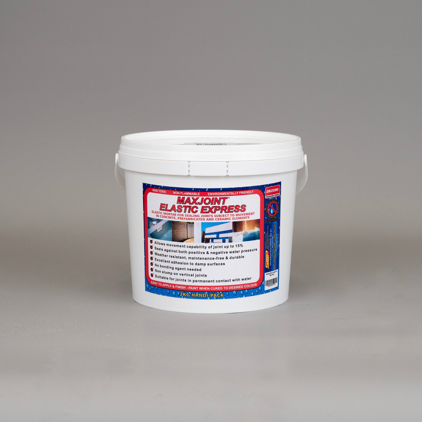 Drizoro Maxjoint Elastic flexible joint sealing mortar – available in 2kg, 10kg