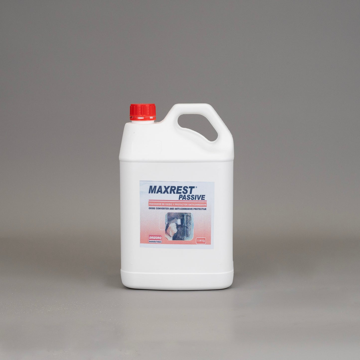 Label view of Drizoro Maxrest Passive corrosion inhibitor for steel