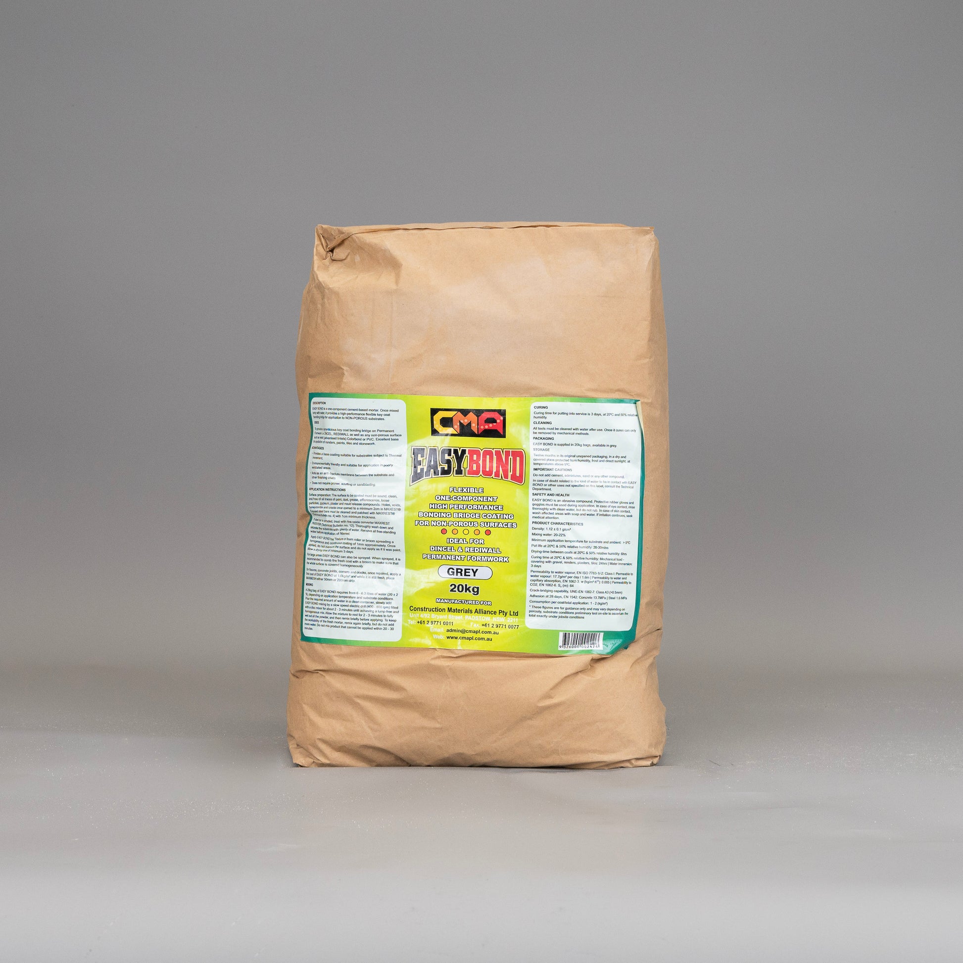 CMA Easybond 22kg cement-based bonding mortar bag