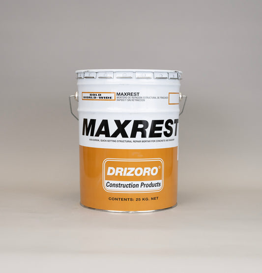 "DRIZORO MAXREST 25kg quick-setting structural repair mortar for concrete restoration"