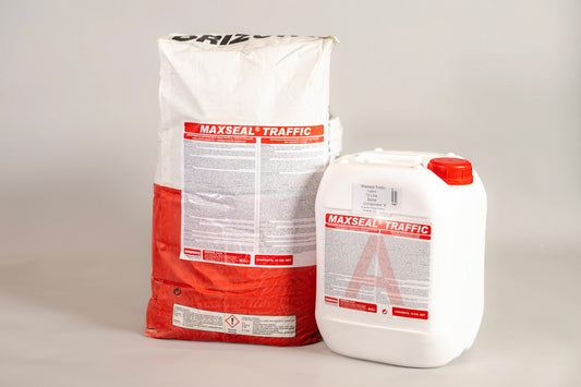 "DRIZORO MAXSEAL TRAFFIC 35KG waterproof non-slip coating for concrete floors exposed to traffic"