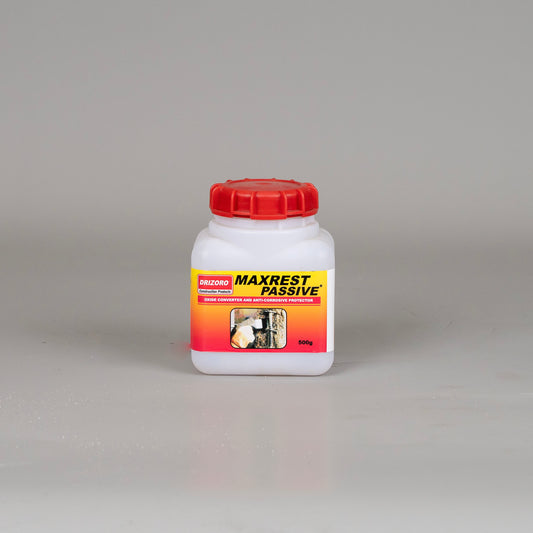 Drizoro Maxrest Passive rebar corrosion protection primer in 500g jar.